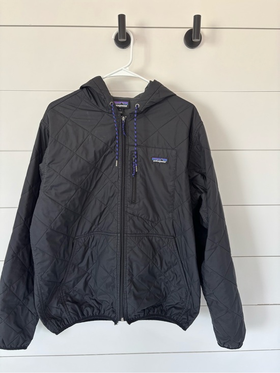 Patagonia Other - Patagonia Black Quilted Hooded Puffer Jacket-Large